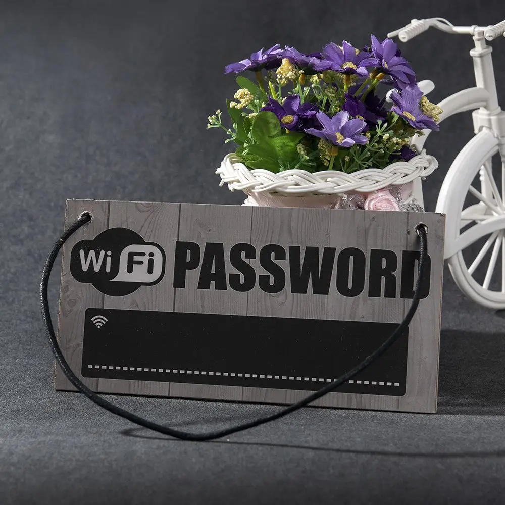 1 шт. деревянная табличка с паролем и Wi Fi|Таблички знаки| |