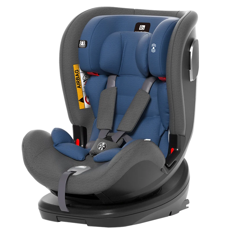 Adjustable Child Car Safety Seat 0-12 Year Old Baby 360 Degrees Rotating Lying Toddler ISOFIX LATCH Connector Dropship | Мать и ребенок