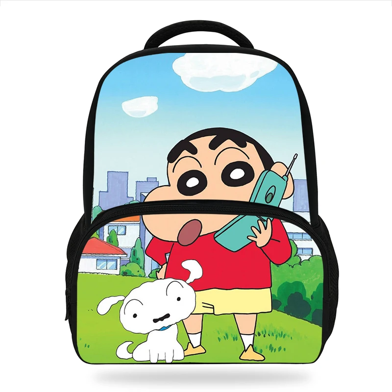 Популярный милый мультфильм Японский комикс crayon shin-chan Печать Детские рюкзаки для