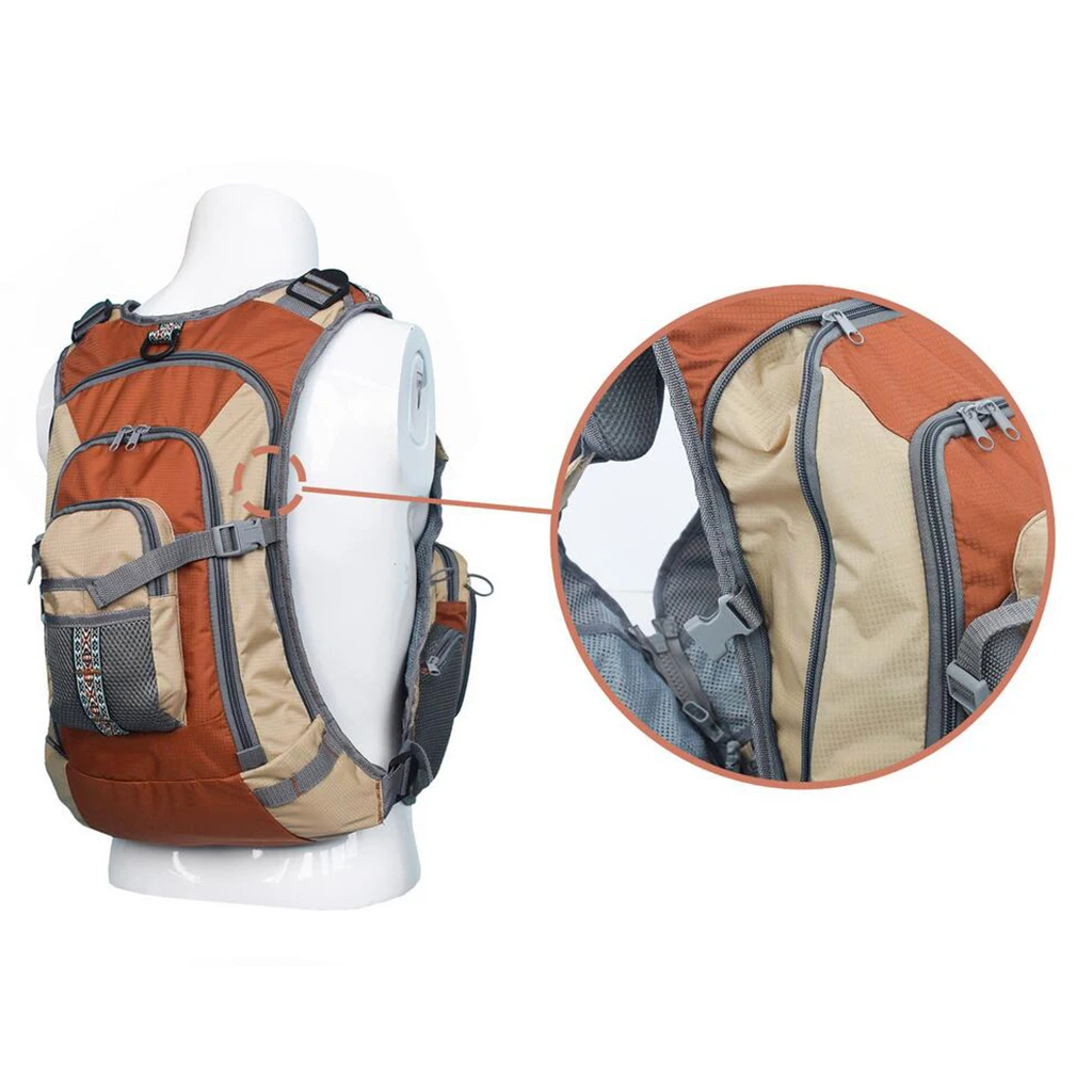 Fly Fishing Backpack Vest Combo Sailing Boating Men Waistcoat Travel Gilet Multi pockets Adjustable Straps Fishing Vests