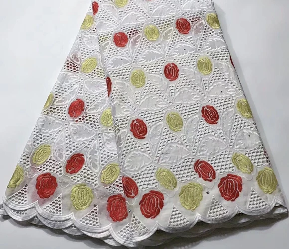 

Hot Selling 100% Cotton African Dry Lace Fabric Nigerian Lace Fabric 2019 High Quality Swiss Voile In Switzerland ESH061