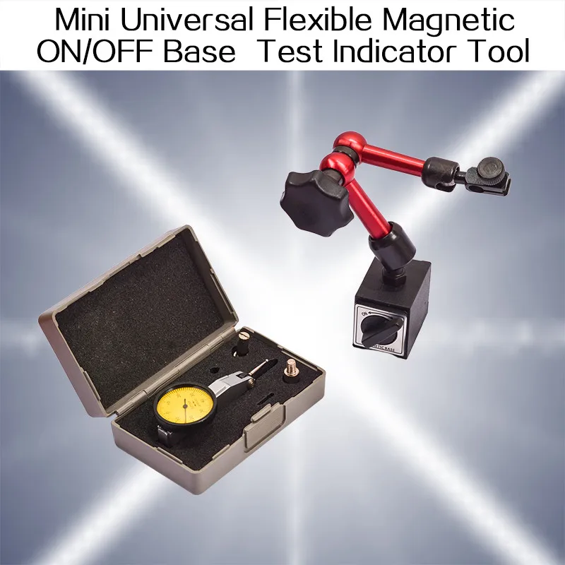 Мини Универсальный гибкий магнитный вкл/выкл база складной держатель подставка для цифровой и аналоговый 0-0,8 мм Циферблат измерительный индикатор инструмент