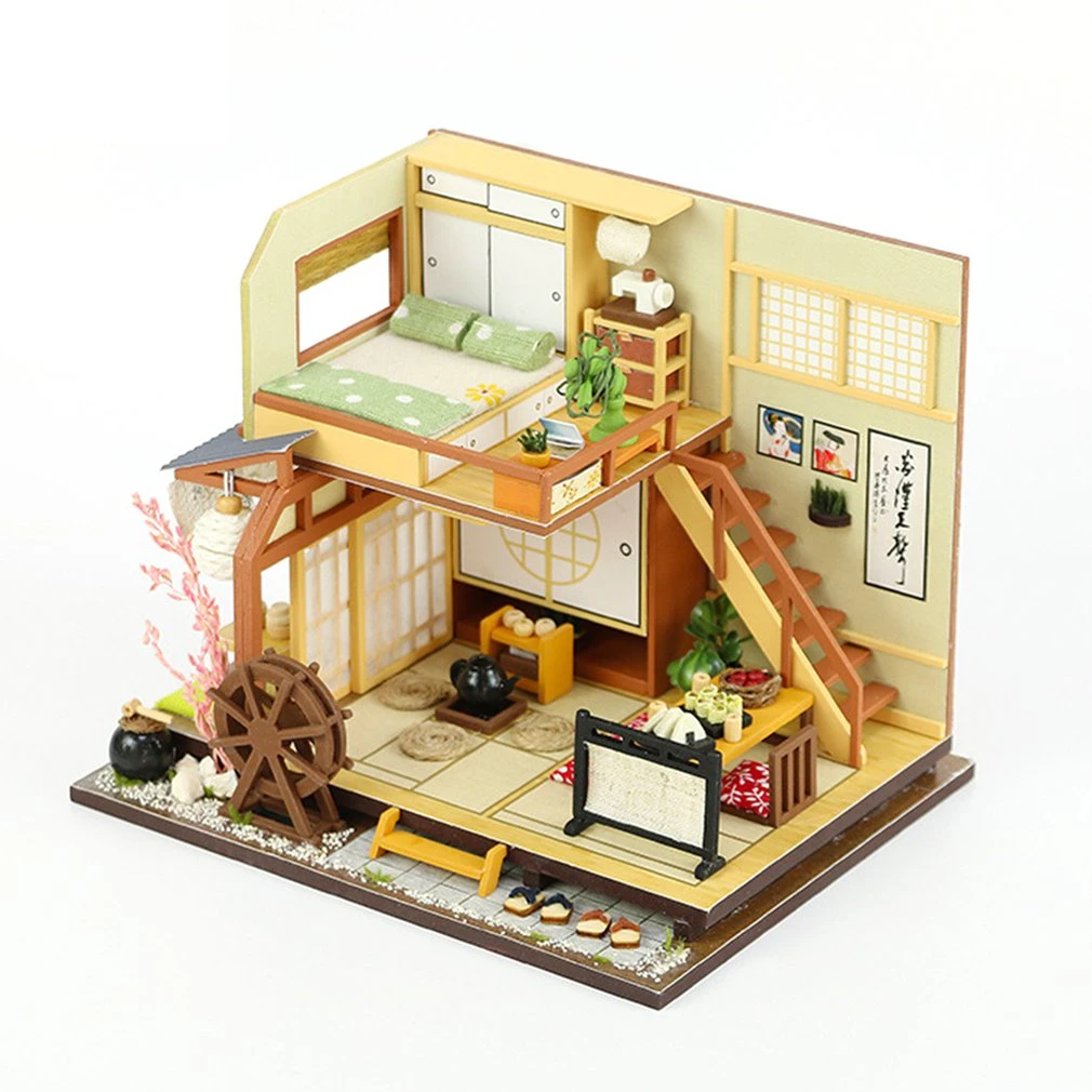wooden miniature dollhouse furniture