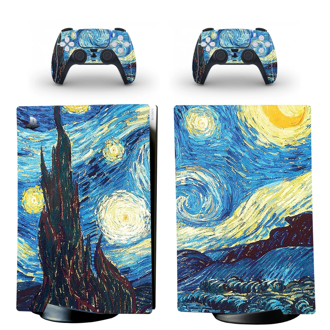 Starry Sky Night Ps5 Digital Edition Skin Sticker Decalcomania Cover Per Playstation 5 Console E 2 Controller Ps5 Skin Sticker Vinyl