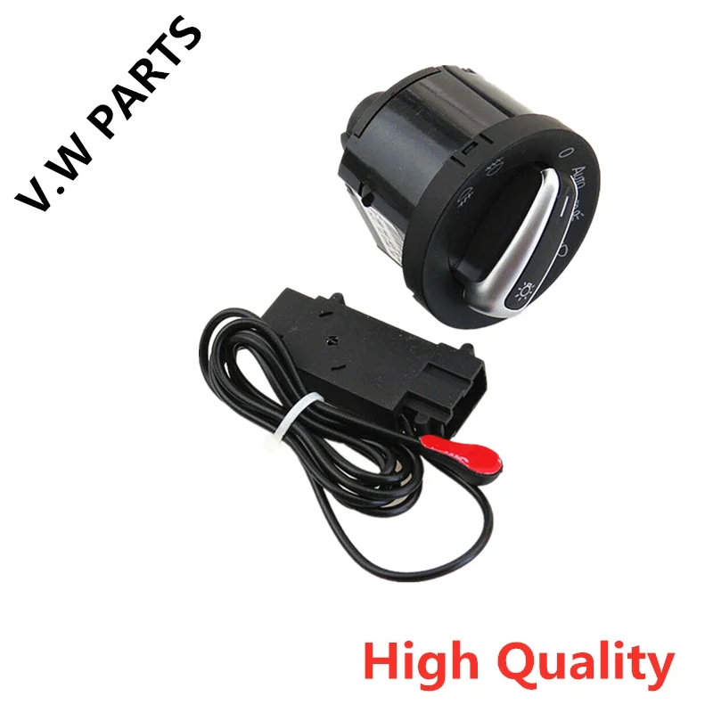 New Chrome Headlight Switch & Sensor For V W J Etta Golf Mk5 Passat