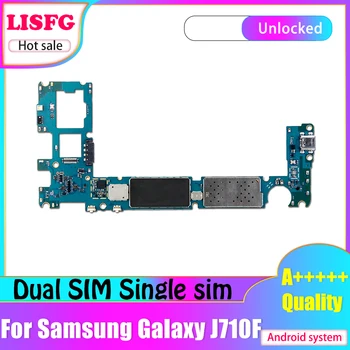 

100% Unlocked For Samsung Galaxy J7 J710F Motherboard,1/2 Sim For Samsung Galaxy J7 Logic Board Motherboard Mainboard