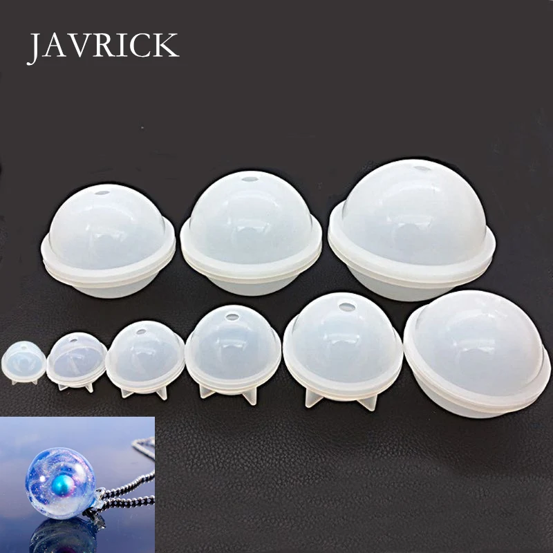 

9Pcs Round Spherical Silicone Mold Jewelry Making DIY Ball Epoxy Resin Molds Kit Craft Tool DIY Pendant Accessories