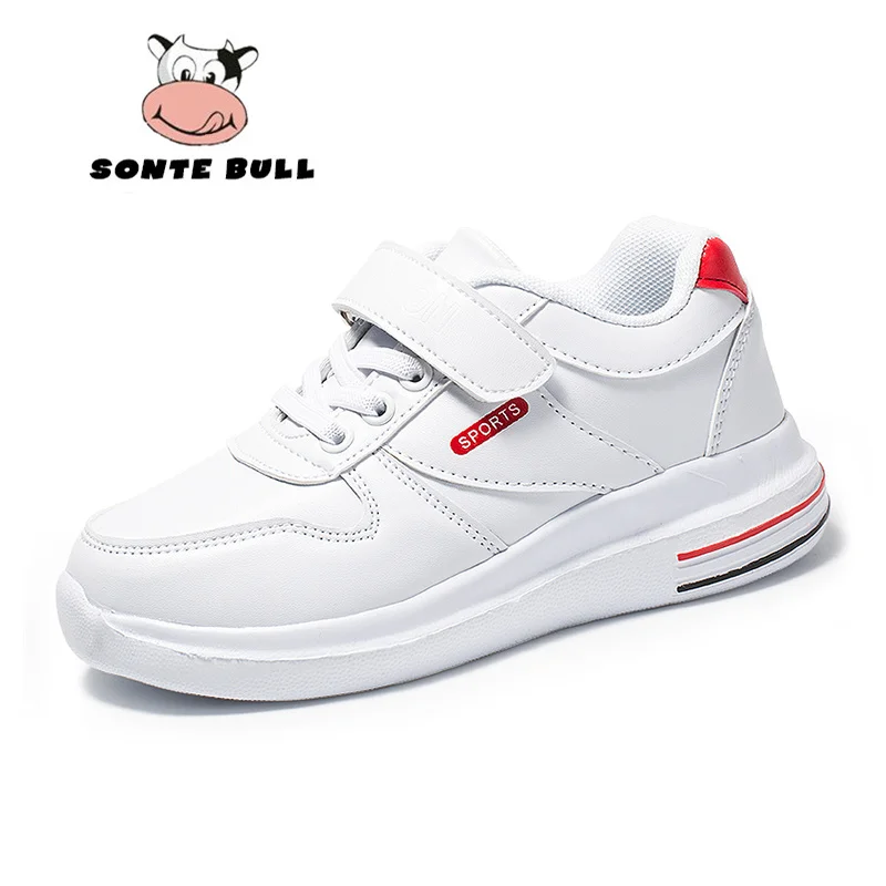 Fashion Flat White Shoes Kids Breathable Light Casual Children