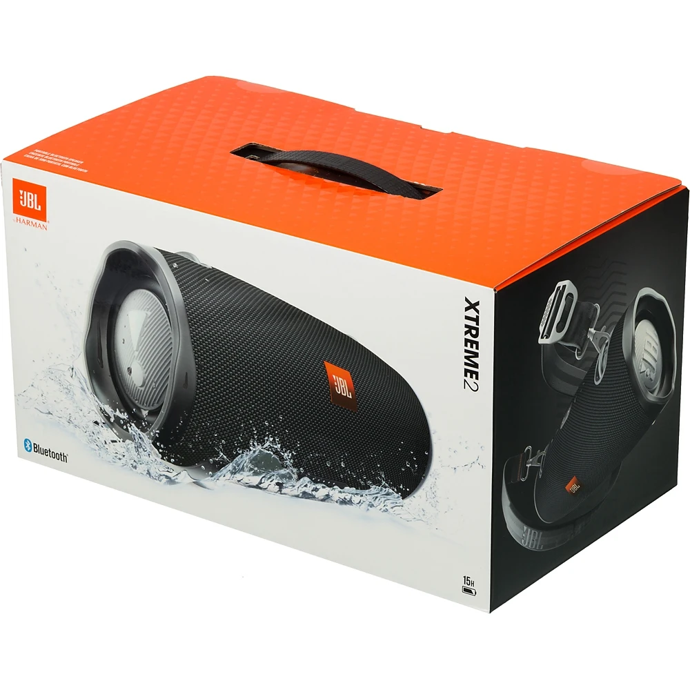 Колонка порт. JBL Xtreme 2 черный 40W 1.0 BT/USB 10000mAh(JBLXTREME2BLKEU