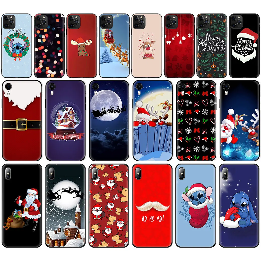 Lilo stark Рождественский Мягкий силиконовый чехол для iPhone 11 Pro Max 6 7 8 Plus 5 5S 6S X XR XS |