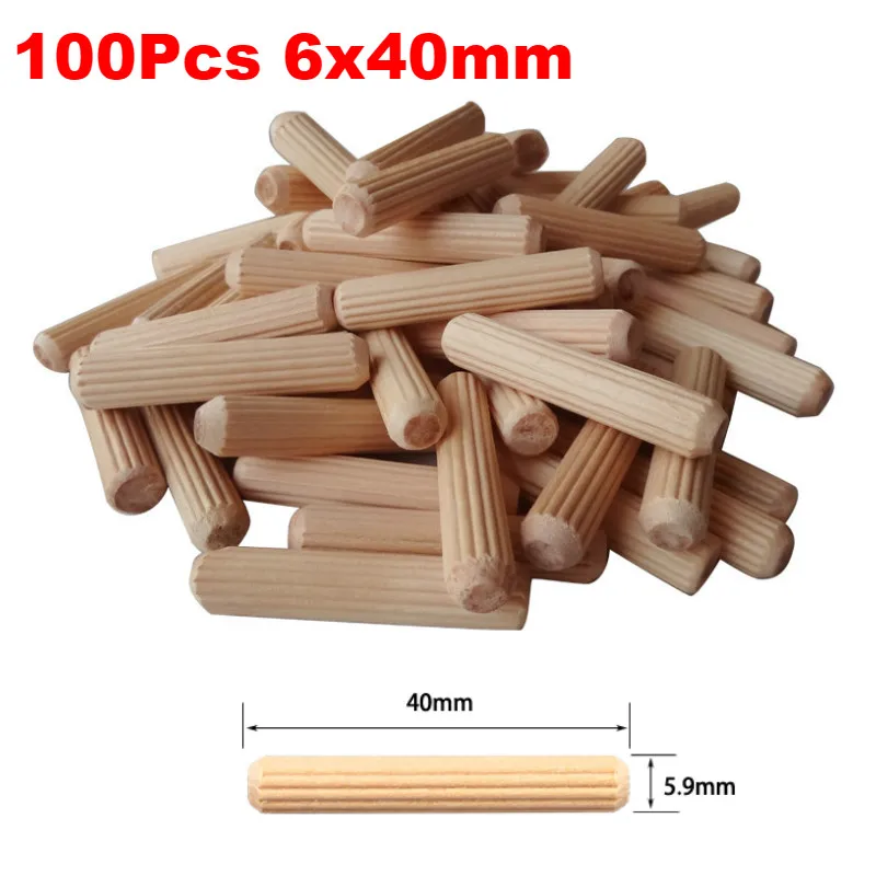 100pcs 6x40mm Дюбель джиг 6 8 10 мм Дерево HSS сверла деревообрабатывающий джиг ABS пластик карманное отверстие джиг сверло руководство инструмент для столярных работ - Color: 100pcs 6x40mm