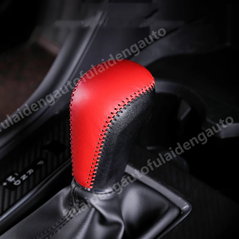 1 шт. для Mazda 3 Axela Новинка DIY Красная Нить автоматический кожаный чехол для рычага переключения передач отделка автомобильные аксессуары