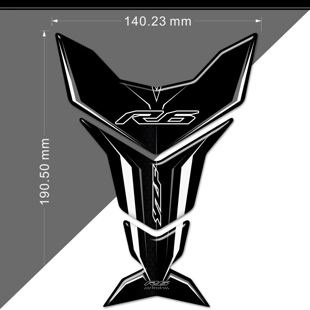 

Наклейки на наколенник для YAMAHA YZF-R6 YZF R6 YZFR6, защита от топлива, эмблема с логотипом 2014 2015 2016 2017 2018 2019 2020