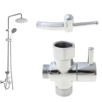 

Handheld Bidet Sprayer Set Adjustable ABS Spayer & Brass T-Adaptor Portable Shower Sprayer for Bathroom Cloth Diaper