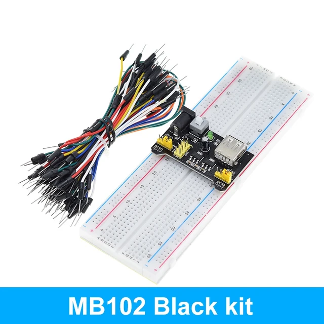 MB102 Breadboard Power Supply Module 3.3V 5V Board+Breadboard 830 Point
