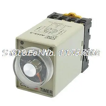 

DC 12V 0-1 Seconds 1s Electric Delay Timer Timing Relay DPDT 8P w Base