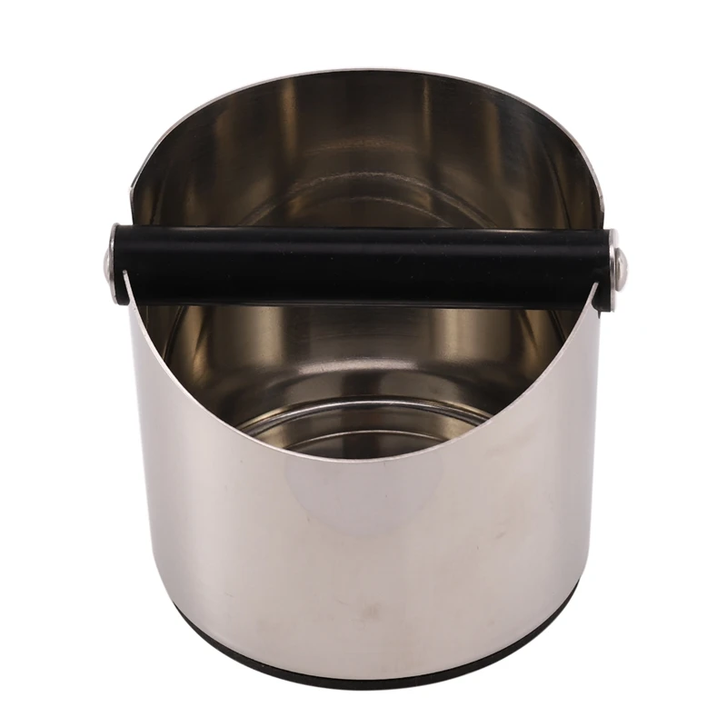 

Stainless Coffee Tamper Knock Box Deep Bent Design Coffee Slag Isn'T Splash Manual Coffee Grinder Coffee Accessories