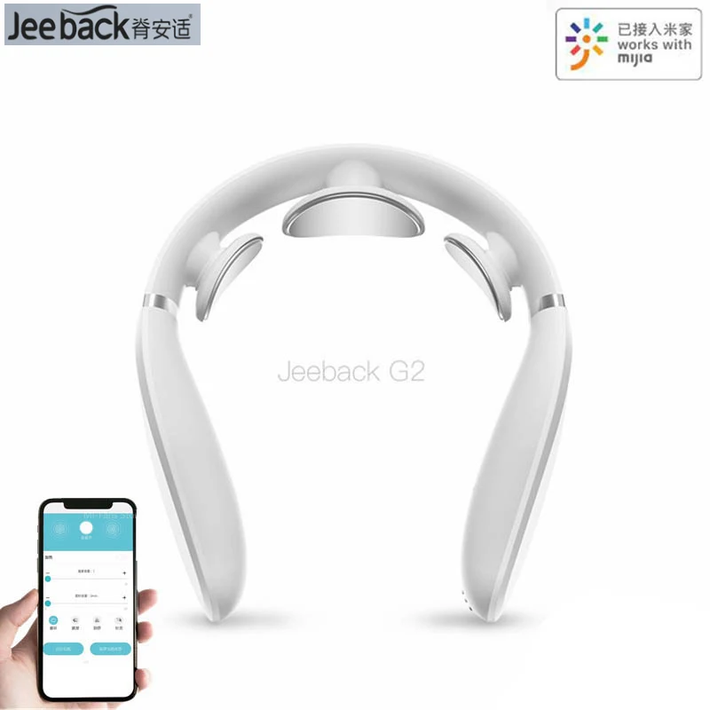 

Youpin Jeeback массажер для шеи g2 g3 шейные десятки импульсные спины шеи десятки дальнего инфракрасного нагрева здравоохранения Расслабляющая работа для Mihome App