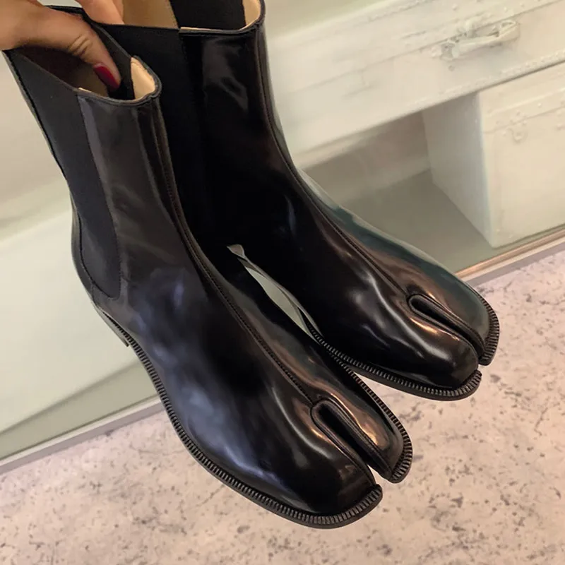 

Stylesowner 2019 Hand-made Fashion Woman Martin Boots Genuine Leather Flat Chelsea Ankle Boots All-match Women Winter Boots