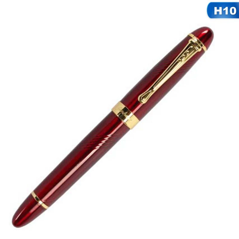 H10 Высококачественная металлическая Модифицированная каллиграфия Caneta, круглый корпус, Цветок, английская авторучка, канцелярские принадлежности, перьевая ручка - Цвет: H10