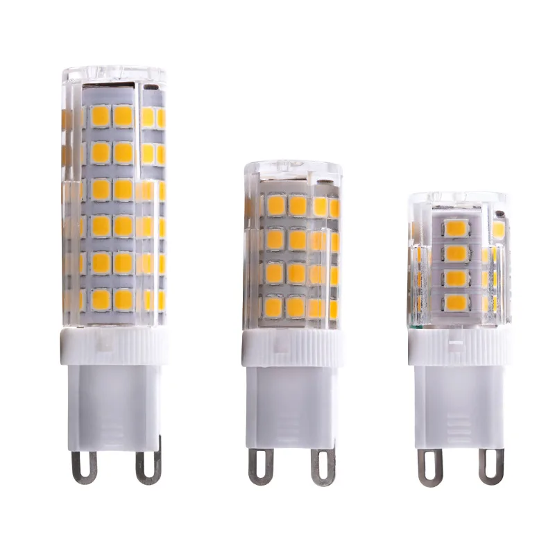 G9 светодиодный лампа без Flicke 220V 5 Вт 7 9 12 15 SMD2835 лампы светильник Керамика 360