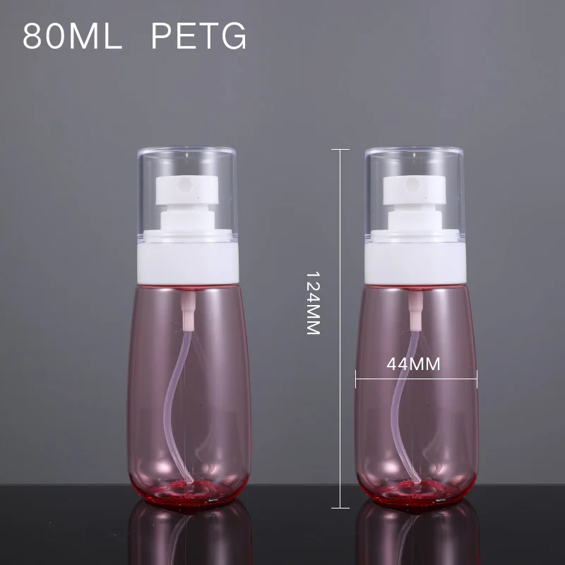 1 шт. пустая дорожная бутылка пластиковый косметический контейнер 30 мл/60 мл/80 мл/100 мл портативная многоцелевая бутылка - Цвет: 80ML pink spray