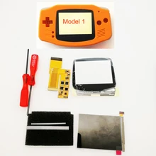 DIY ips GBA ЖК-экран 10 уровней высокой яркости подсветки для kingd Gameboy Advance консоль V2 версия с предварительно вырезанным корпусом
