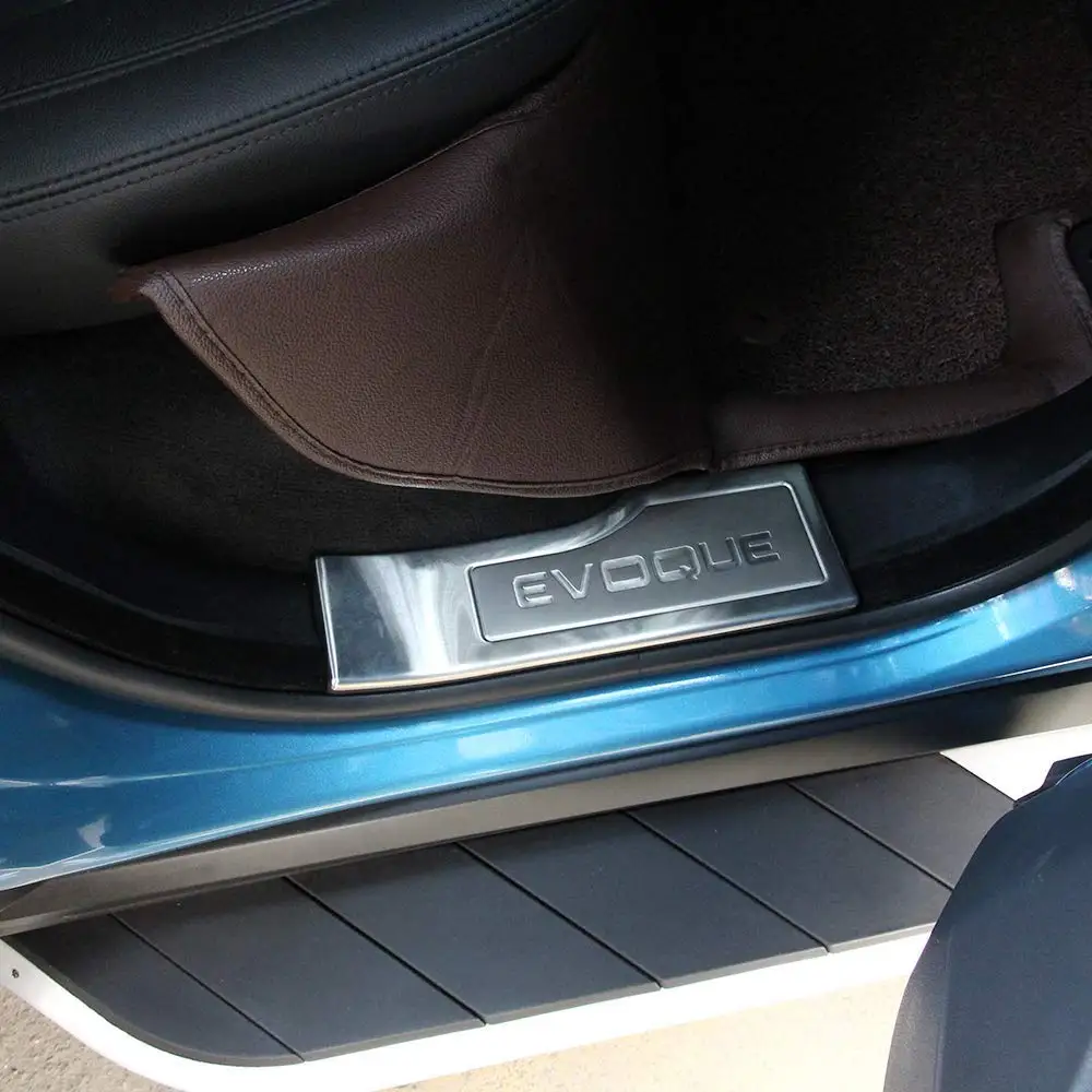 

Внутренняя дверь светильник кой порог порога защитная пластина крышка отделка для Land Rover Range Rover Evoque 2012-2018