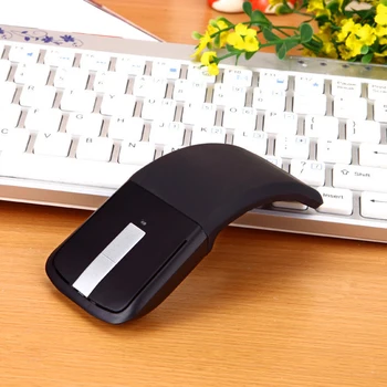 

2.4GHz Arc Foldable Touch Optical Wireless Mouse USB Receiver for PC Laptop Computer