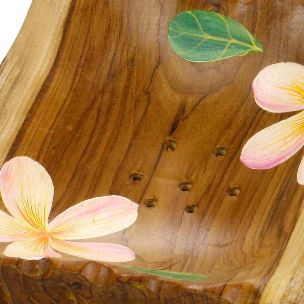 Home Bathroom Wooden Soap Case Holder Sink Deck Bathtub Shower Dish for Sponges Scrubber NEW