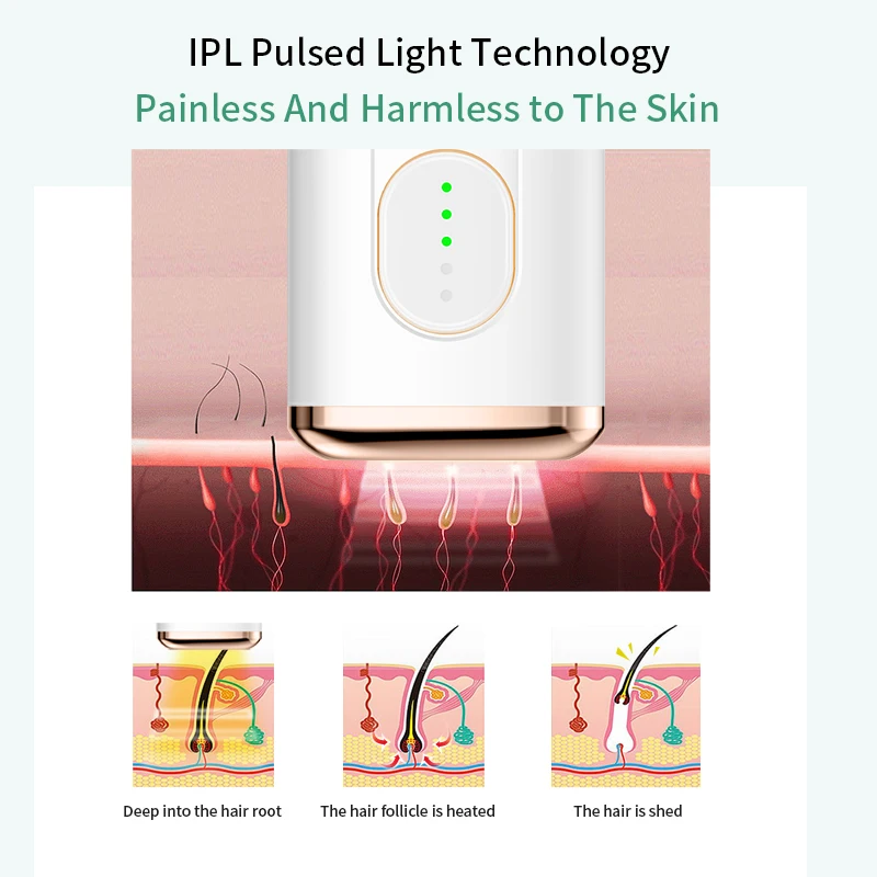 ANLAN IPL лазерный эпилятор фотоэпилятор 500000 Flash профессиональный Перманентный