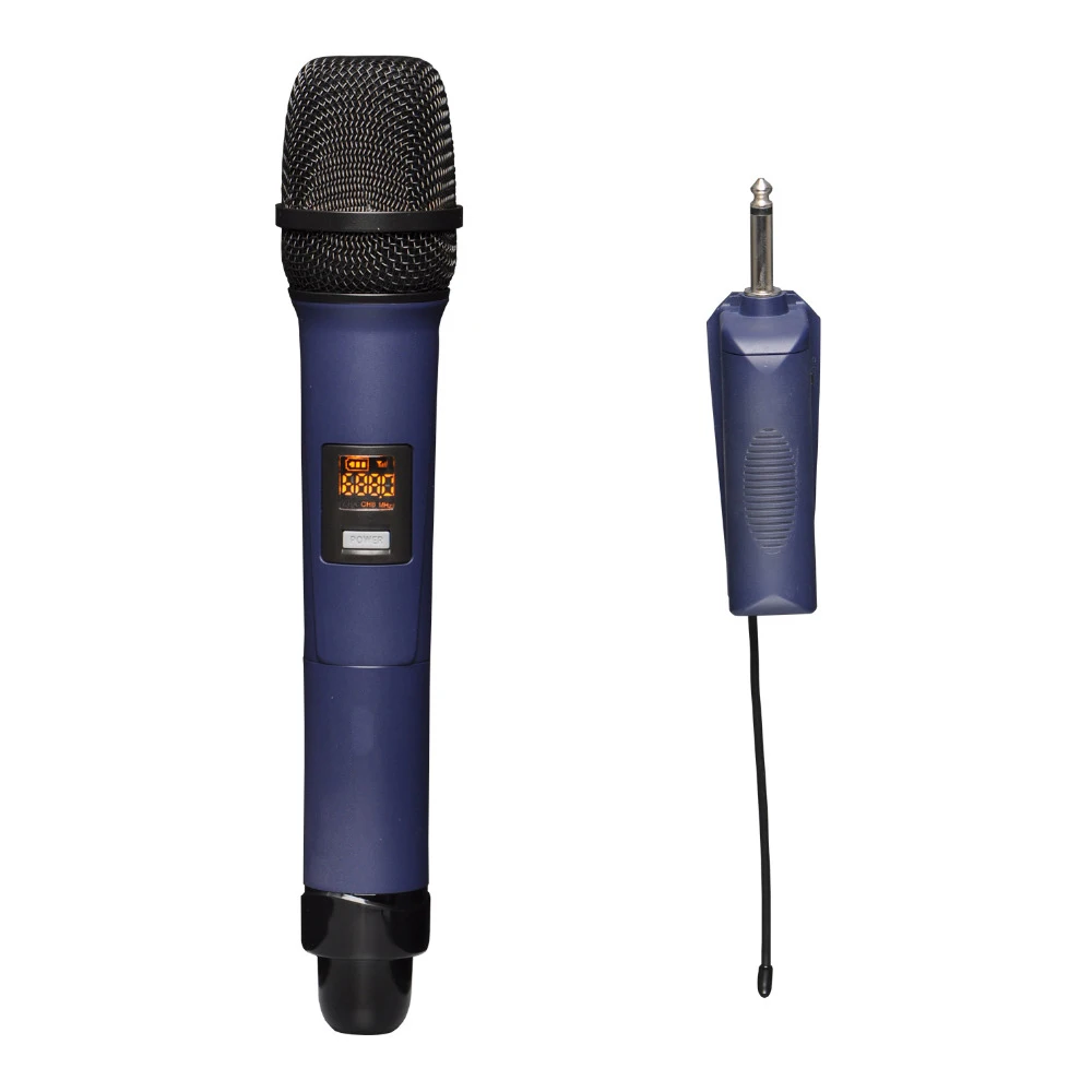 

W-14 1 Way Multi Adjustable Frequency Metal Handheld Transmitter Camera Microphone Party Karaoke Wireless Microphone