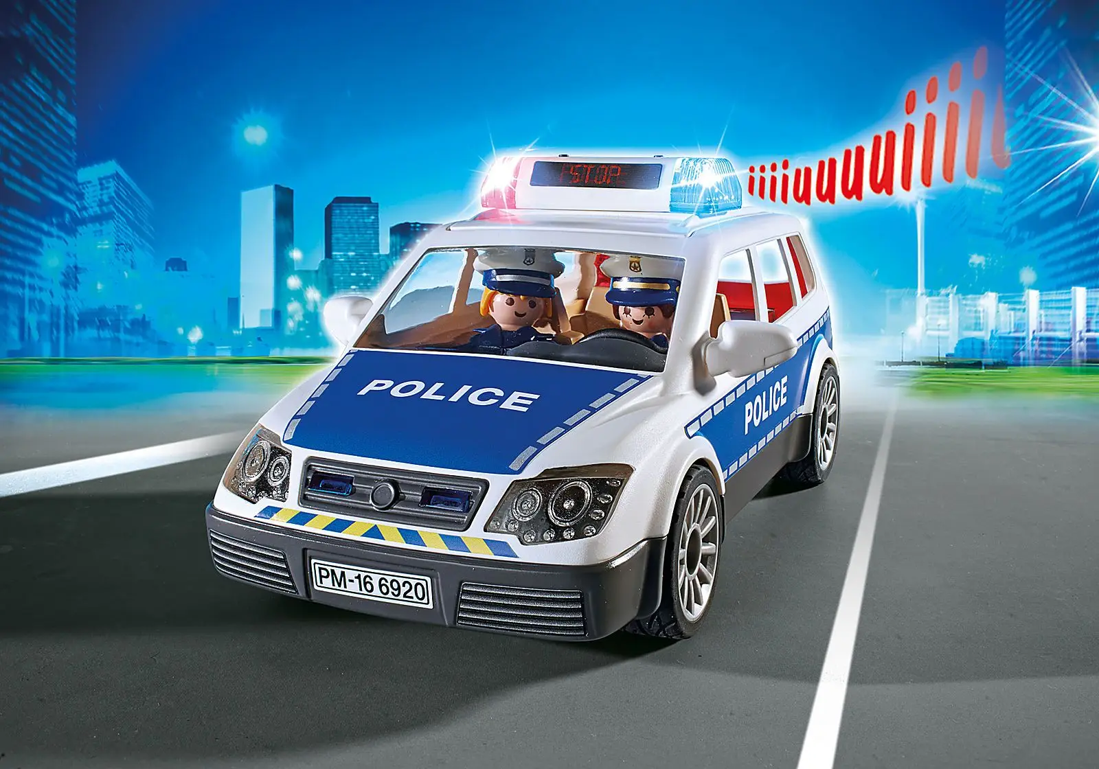 Playmobil 6920 - Coche de Policía con luces LED