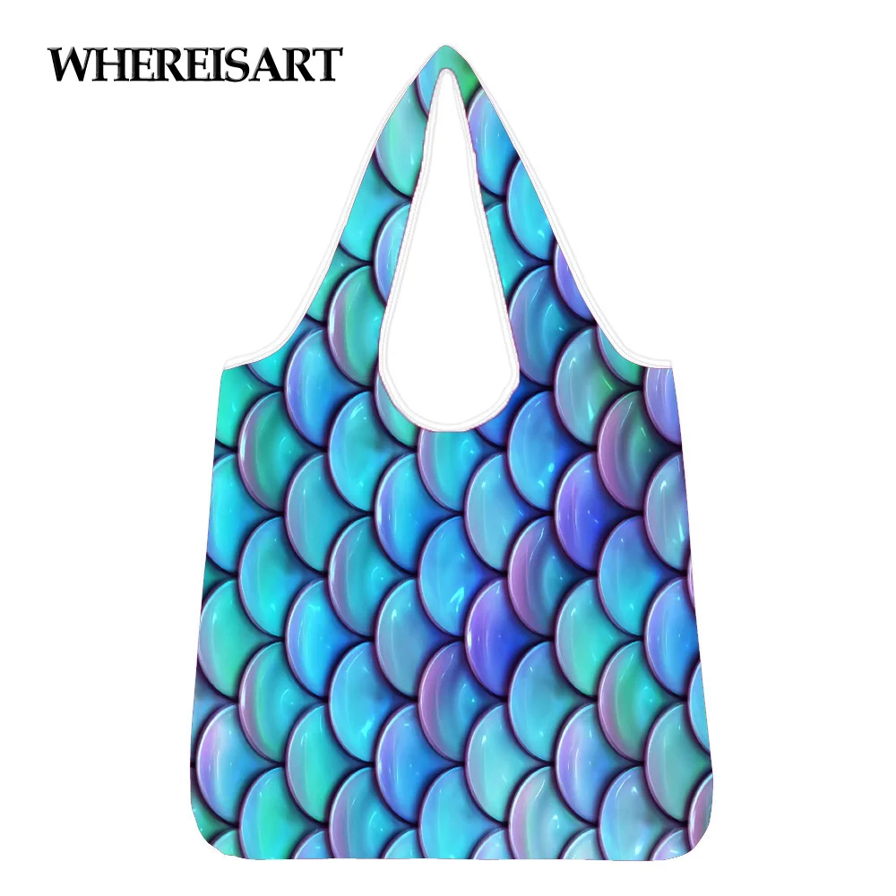 Женская сумка для покупок многоразовая голубая | Багаж и сумки