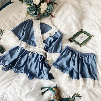 

Women Sleepwear summer Female Pajamas Sets pijimas set short Sleeve Pyjamas Women New Home Suit