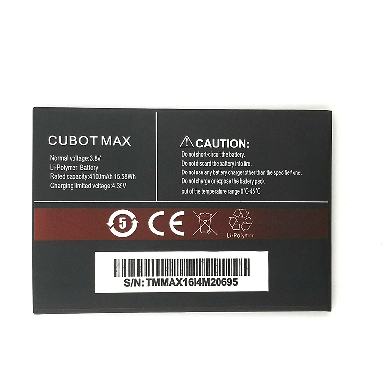 

2pcs NEW Original 4100mAh battery for CUBOT MAX High Quality Battery+Tracking Number