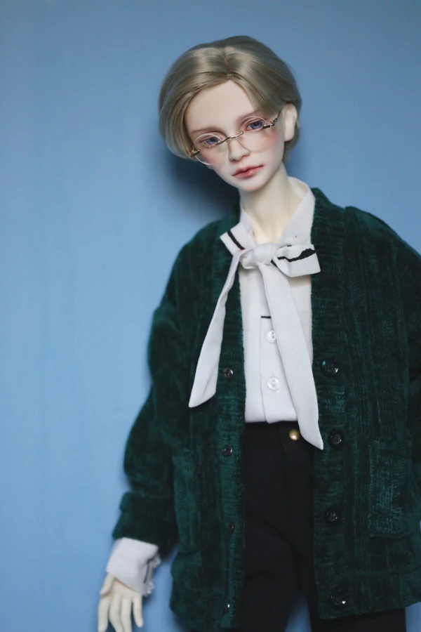 BJD doll clothes for 1/3 1/4 MSD Uncle size frosted cardigan with pocket coat 4 colors into accessories | Игрушки и хобби