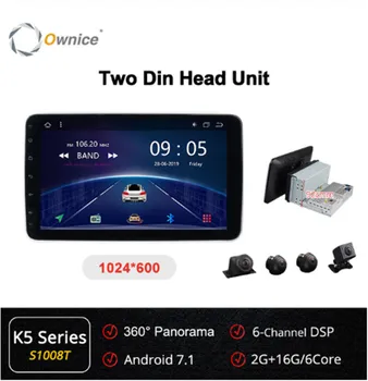 

Ownice K5 Rotatable 2din 10.1 Car radio Universal dvd player GPS navi DSP 360 Panorama SPDIF amplifiers Optical Trajectory