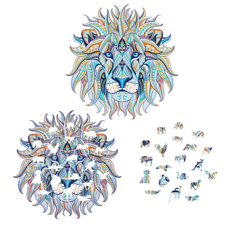 Новинка 3D пазл с изображением животных орла волка доска набор подарок для