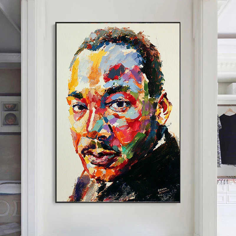 

Canvas Painting Oil Painting Picture Martin Luther King Jr Painting Print on Canvas Pictures on The Wall Art Posters Home Decor
