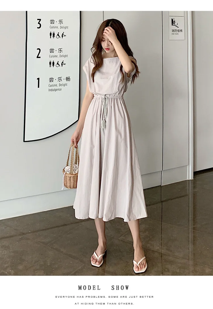 10 colors S-2XL Summer Women Dress Maxi Evening Female Vintage Dress Oversize Short Sleeve Beach Dresses Robe Vestido Cotton