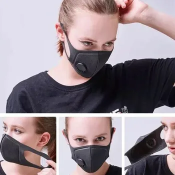 

10PCS Double-layer Three-dimensional Washable Sponge Mask With Breathing Valve