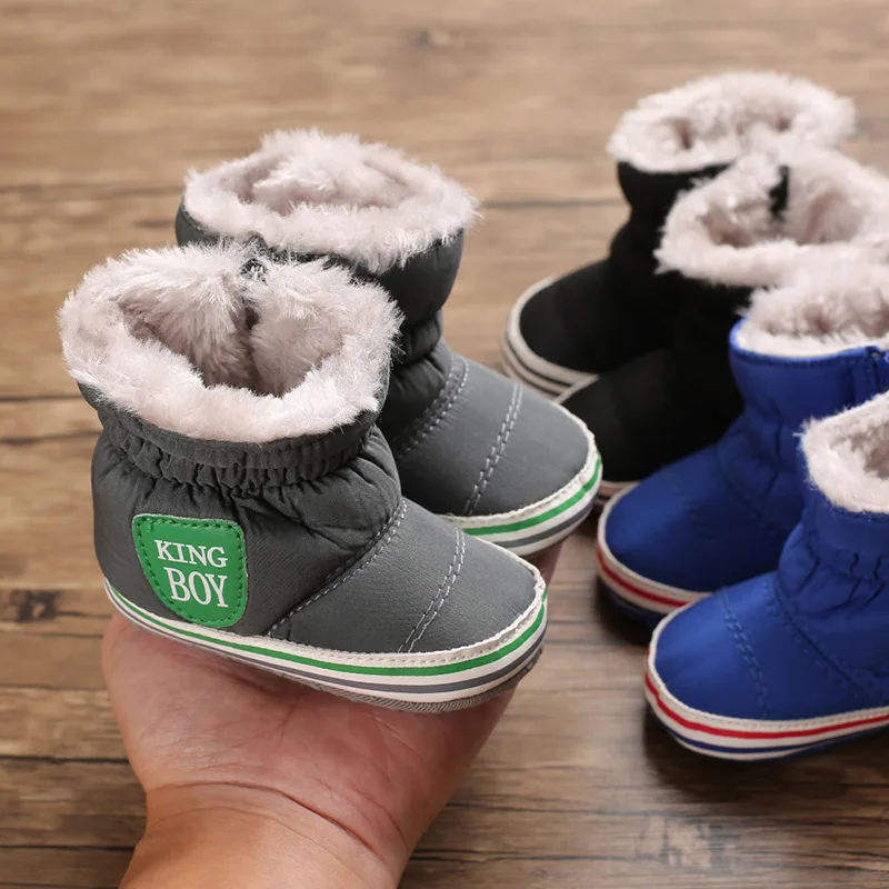 DOGEEK/теплые зимние детские сапоги; обувь для малышей; зимняя обувь для мальчиков и девочек; зимние сапоги для новорожденных сапоги; теплая нескользящая обувь на мягкой подошве