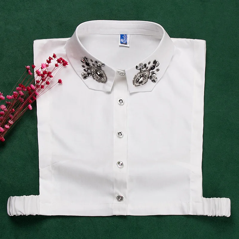 

2023 Fashion Handmade Beads Fake Collars for Women Sweater Decoration Ladies Detachable Collar Girls Neckwear Accessories