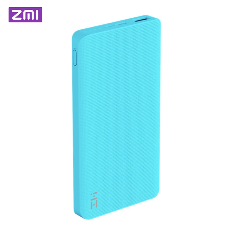 Blue ZMI 10000 мАч Внешний аккумулятор 10000 мАч Внешний аккумулятор Портативная зарядка type-C-way Быстрая зарядка 2,0 для iPhone - Цвет: Blue