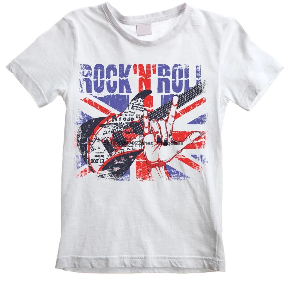 Детская футболка унисекс Union Jack Rock &amp Roll | Мужская одежда