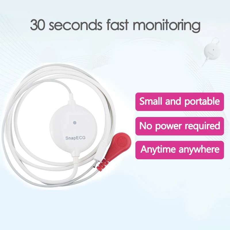 Pelvifine fast Portable wearable ECG Monitor Measurement Machine Mini Real-time heart Support Electrode Holter For Android IOS