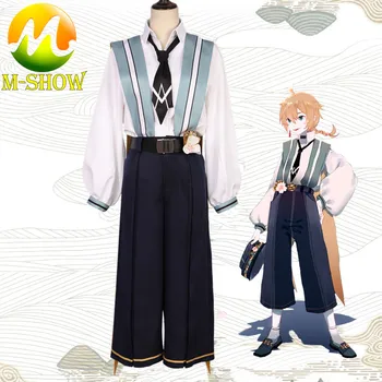 

Vocaloid Kagamine Len Cosplay Costume Anime Vocaloid Cosplay Kagamine Len Uniform Sakura of Spring Uniform for Student Boys Men