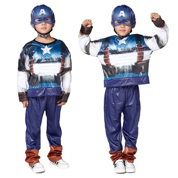 

Captain America's Avengers Alliance Winter Warriors Split Children's Cosplay Comic Movie Costume