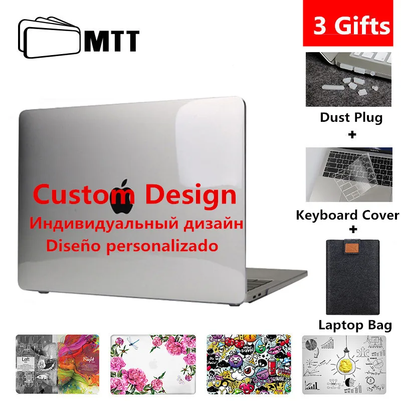 MTT чехол индивидуального дизайна для Macbook Air Pro retina 11 12 13 15 16 дюймов Сенсорная панель чехол для mac book pro 13,3 ''сумка для ноутбука